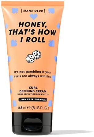 MANE CLUB Honey, That's How I Roll Curl Defining Cream cruelty free, vegan, no sulfates or parabens, 5 Oz