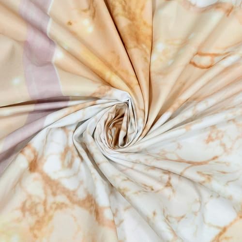 Image of Dream Weaverz 7D Bedsheet for Double Bed King Size with 2 Pillow Covers | Digital Printed & Fitted Elastic for Kids | Soft Glaze Cotton Feel | Fits Upto 12 Inch Mattress (Butterfly)