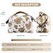 Tigpoy Cow Print Purse, Women's Leather Handbag, Top-Handle Satchel Purse with Crossbody Strap, Fashion Shoulder Bag for Work, Travel & Daily Use (Khaki)