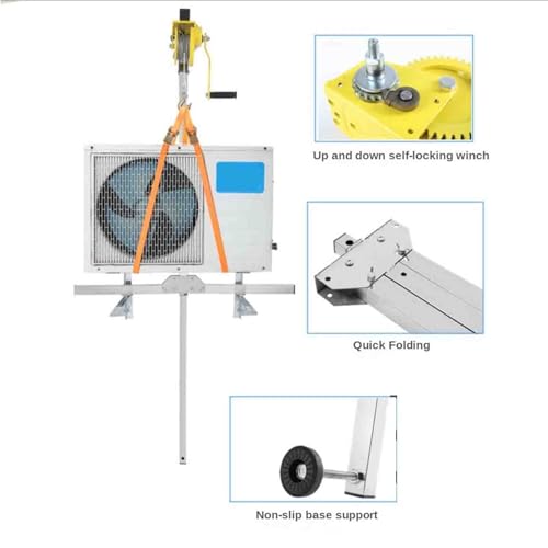Treuil manuel autobloquant pour installation de climatiseurs extérieurs