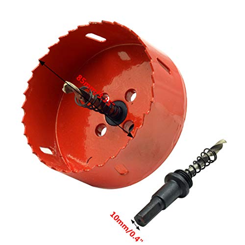 Image of Hole Saw 85mm /3.35 inch Metal Hole Saw Kit Set, Bi-Metal