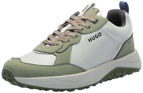 Image of HUGO Mens Running Style Mix Material Sneakers