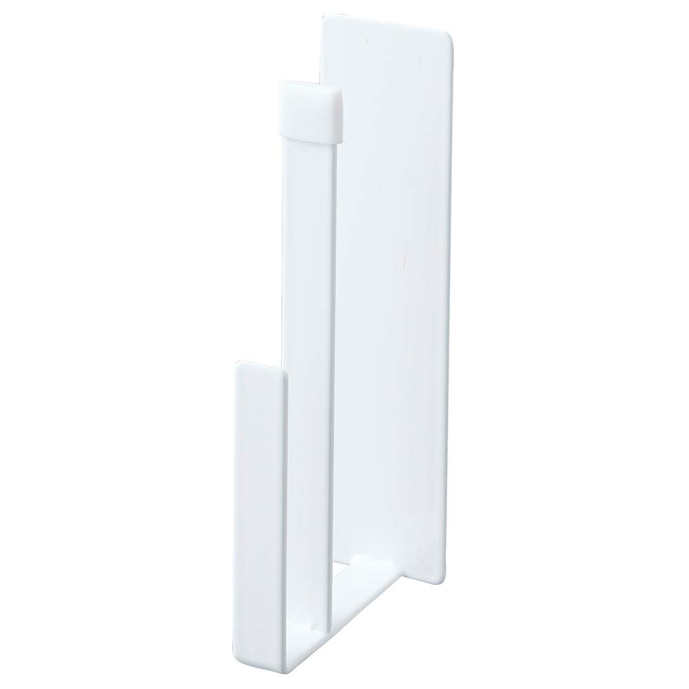 Yamazaki 5050 Magnetic Kitchen Tray Holder, Set of 2, White, Approx. W1.8 x D 2.8 x H 6.3 inches (4 x 7.2 x 16 cm), Tower, Round Tray, Adjustable Width