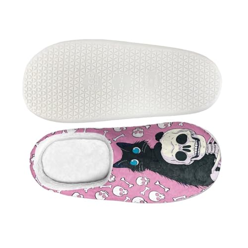 Halloween Cotton Slippers House Slippers for Women Men Holiday Slippers Indoor Bedroom Fluffy Warm Slippers2