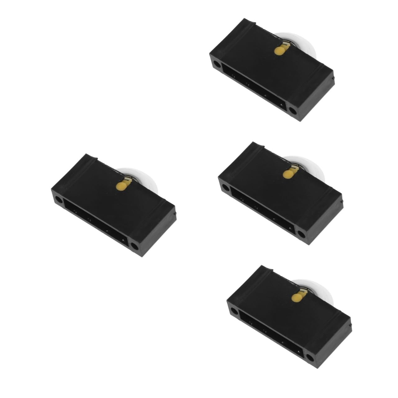 SHINEOFI 4pcs Glass Pusher Pulley Tools Cutting Machine Accessories for Pulleys for Mirror for Glass Durable Glass Cutting Tool Tile Hand Tool Black Plastic