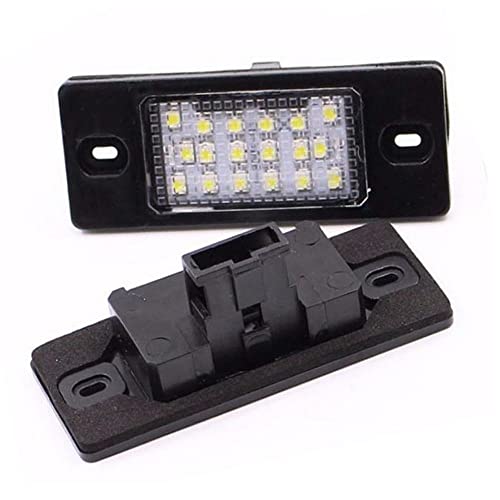 PolarLander 2Pcs Car LED Numéro de Plaque d'immatriculation Light No Error for P-orsche C-ayenne 955 957 V/W Touareg Passat Tiguan Jetta Golf Cover