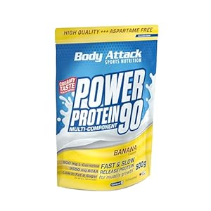 Body Attack Power Protein 90 Banane Proteinpulver