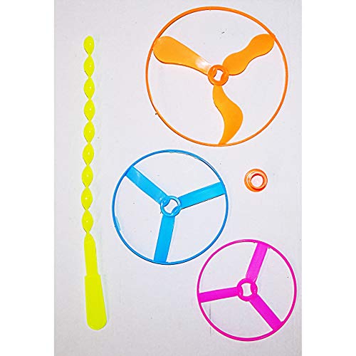 Lg-Imports Abschuss Flugkreisel Hubschrauber Propeller Untertasse Mitgebsel Party Spiel bunt Cover