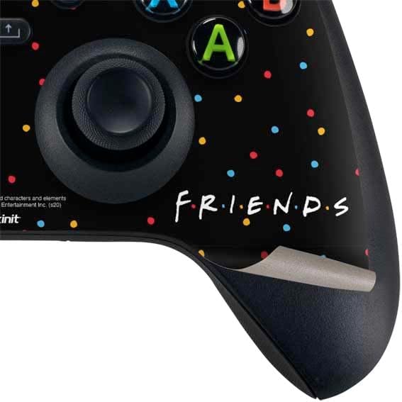 Skinit Decal Gaming Skin Compatible with Xbox Series X Bundle - Officially Licensed Warner Bros Friends Polka Dots Design
