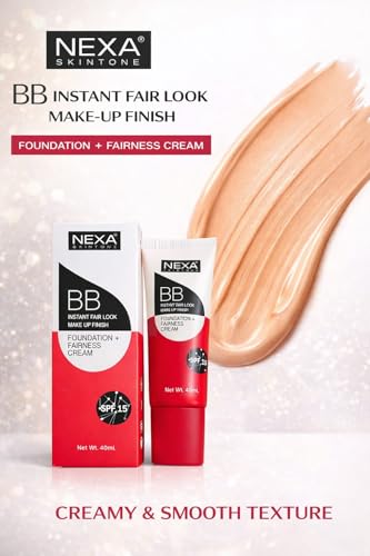 Image of NEXA Fairtone BB Cream - Instant Fair Look Makeup Finish, Foundation + Fairness Cream with SPF 15 (40 ml)