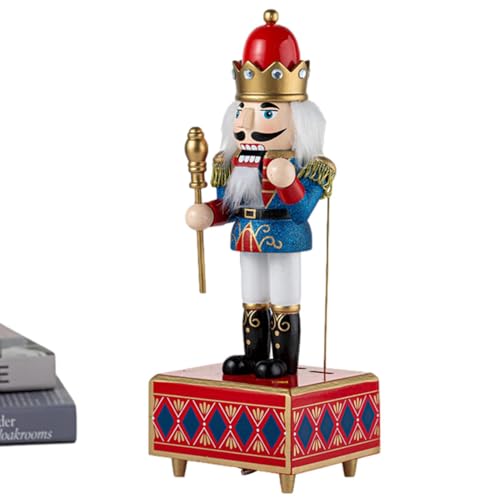 Biniveil Nussknacker Musikbox,Holze Nussknacker Musikdose Deko | Deko...