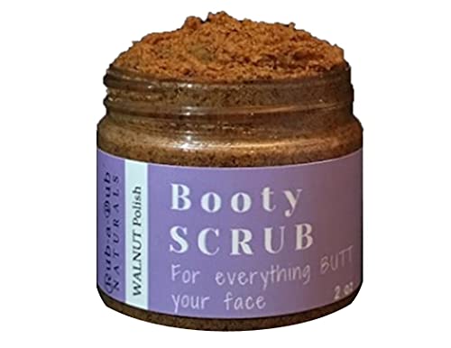 Rub-a-Dub Naturals Premium Walnut Body Polish – Exfoliating Body, Back and Booty Scrub for Acne, Ingrown Hair, Bumps, Keratosis Pilaris, Stretch Marks, Cellulite, Rough Skin & More – MADE IN USA