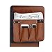 IPENNY No-slip Leather Sofa Couch Remote Control Holder Chair Armrest Caddy Pocket Organizer Storage Bag for Cellphone Tablet Notepad Book Magazines DVD Eyewears Drinker Snacks Holder Pouch