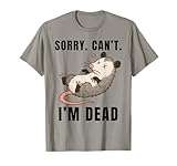 Photo Gallery sorry can t possum dead opossum funny death trash meme maglietta Photo Gallery sorry can t possum dead opossum funny death trash meme maglietta