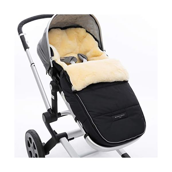 WERNER CHRIST BABY, Lammfell-Fußsack FLIMS – warmer Buggy, Kinderwagen-Fußsack (Kinder ab 6 bis 36 Monate) aus… – Bild 9