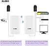 KuWFi 900Mbps Point d'Accès Extérieur, Repeteur Wifi Pont / CPE sans fil Point à Point intérieur et Extérieur, prend en charge une Solution de Distance de Transmission de 1km pour PTP, PTMP