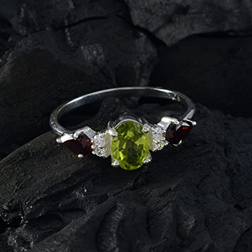 Bague en argent 925 avec multi-cz naturelles pour maman