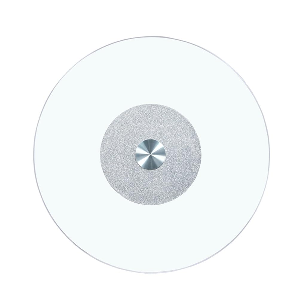 Drehteller aus gehärtetem Glas, 50,8 cm, 76,2 cm, 101,6 cm, für Küche, Lazy Susan, großes drehbares Glas, Lazy Susan, rundes drehbares Tablett, Esstisch, Servierplatte (Größe: 20in / 20in/ 50 cm)