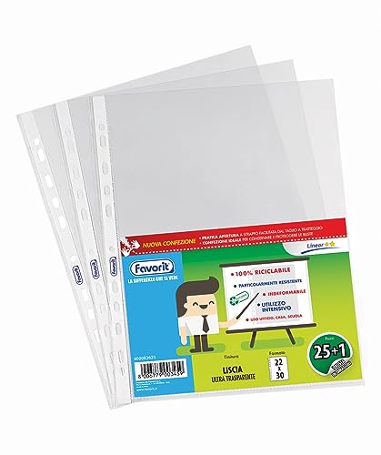 Fundas transparentes 22 x 30 cm para organizar apuntes en la universidad