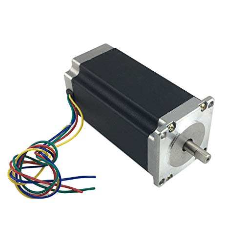 Motor Paso A Paso NEMA23 57x112mm 4 Conductores 3A 23HS2430 425ozin 112mm 3A 8MM Impresora 3D Robot Espuma Plástico Metal(3.0A Single Shaft)