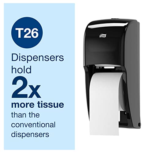 Tork Twin Bath Tissue Roll Dispenser Black T26, 555628 - image 4