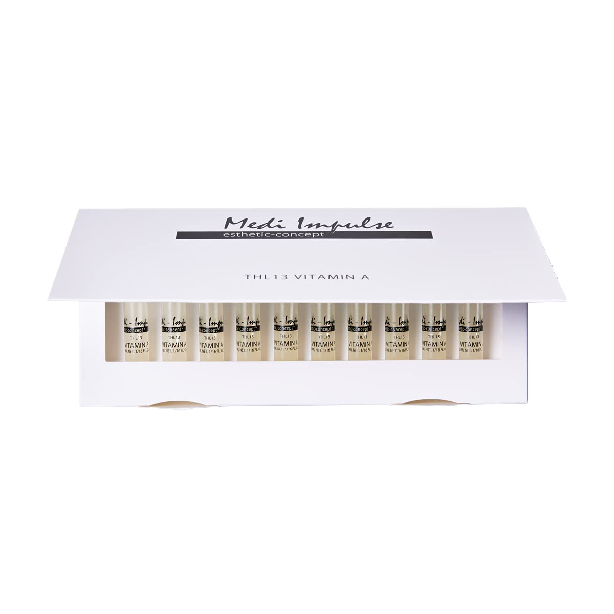 Medi-Impulse/ esthetic-concept THL13 Vitamin A Ampoules 10 x 2 ml with Hyaluronic Minimise Wrinkles Wrinkle Cream Wrinkle Reduction