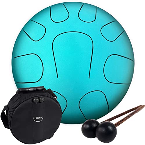 Steel Tongue Drum 28 cm Vert - Lydian Constellation Series