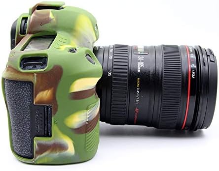 5D Mark IV Case, BolinUS Fullbody Ultra-Thin Lightweight Rubber Soft Silicone Housing Case Bag Cover for Canon EOS 5D Mark IV 5D4 (Camouflage)