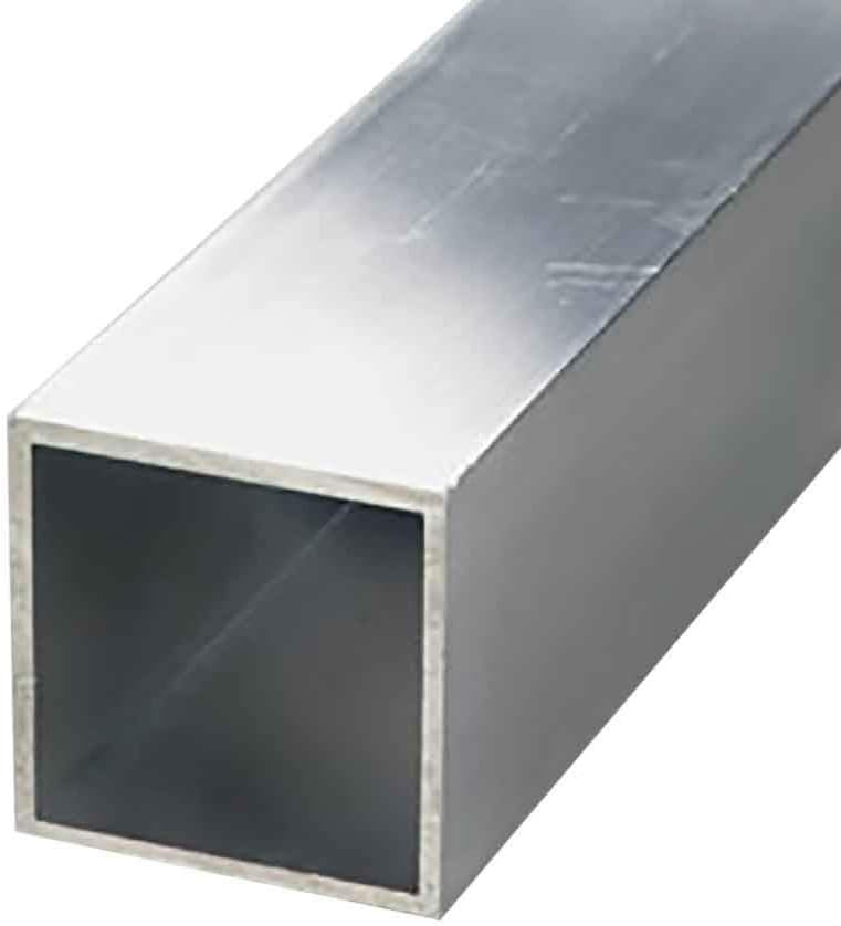 Online Metal Supply 6063-T52 Aluminum Square Tube, 1-1/4" x 1-1/4" x 1/16" Wall x 24" Long