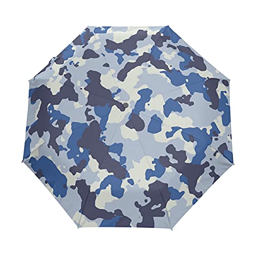 Parapluie pliable automatique et résistant au vent avec motif camouflage