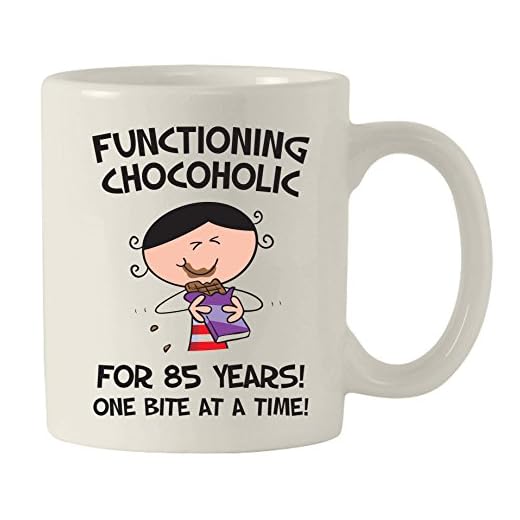 Funcionamiento de la mujer Chocaholic desde 1931 85th taza de cerámica de cumpleaños