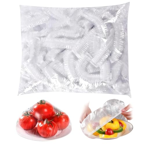 Forevat 200 Stück Wiederverwendbare Silikon-Frischhaltebeutel mit Gummizug - Auslaufsicher für Snacks Mittagessen & Gefrierschrank