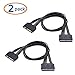 Cable Matters 2-Pack 22-Pin Power and Data SATA Extension Cable - 20 Inches