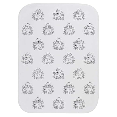 Azeeda 'Gorilla Eating a Banana' Baby Burp/Wash Cloth (BC00035398)