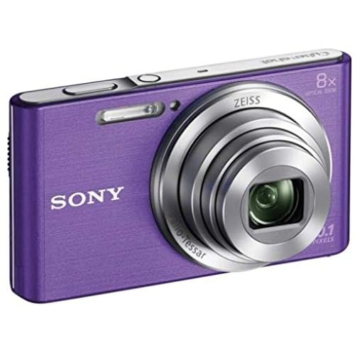 Sony DSC-W830 Digitalkamera (20,1 Megapixel, 8x optischer Zoom, 6,8 cm (2,7 Zoll) LC-Display, 25mm Carl Zeiss Vario Tessar Weitwinkelobjektiv, SteadyShot) violett