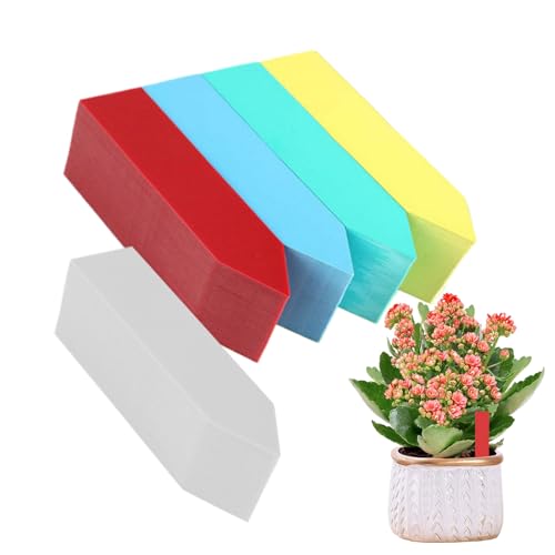 etichette per piante, 500 pezzi, 5 colori, decorative, impermeabili, per piante e semi, con paletti, per le donne fioriere per piantare ortaggi in interni ed esterni
