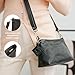 BERLINER BAGS Vintage Genuine Leather Shoulder Bag Marbella XS, Small Crossbody Purse for Women - Dark Grey