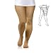 Produktbild 23-32 mmHG GROßE GRÖßEN Kompressionsstrumpfhose PLUS SIZE Stützstrumpfhose KKL 2 (XL, Beige)