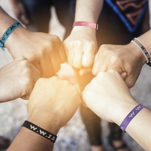 WWJD Bracelets, 6 PCS Adjustable What Wound Jesus Do Bracelets, Inspirational Christian Bracelets for Women Men Adults Gifts3