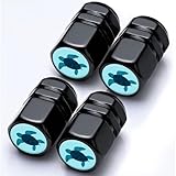 Tire Valve Stem Caps Turtle Car Accessories 4-Pack-Aluminum Alloy Rust-Proof...