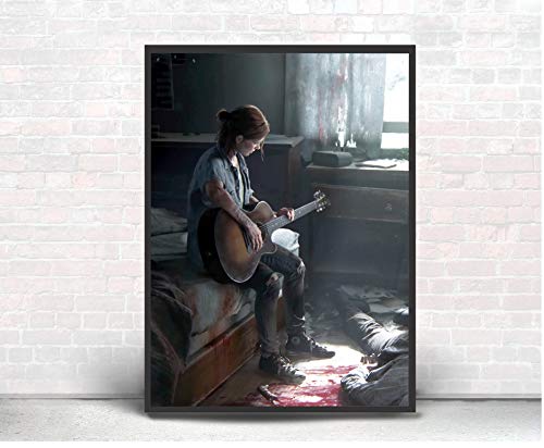 Quadro Decorativo Poste The Last Of Us Parte 2 Violão Joel