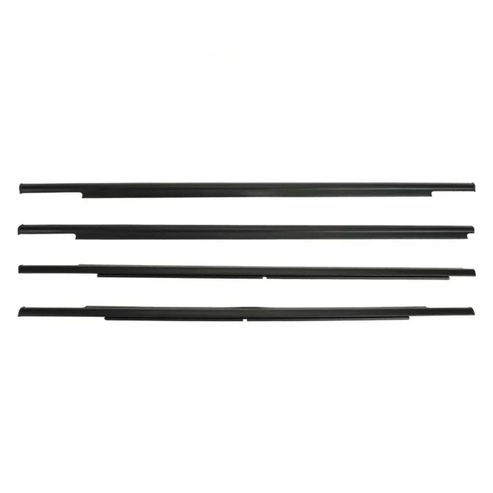 Automotive Window Seals Compatible with Mitsubishi for Outlander 2013-2018 4Pcs Auto Outer Windows Weatherstrip Sealing Belt Moulding Trim