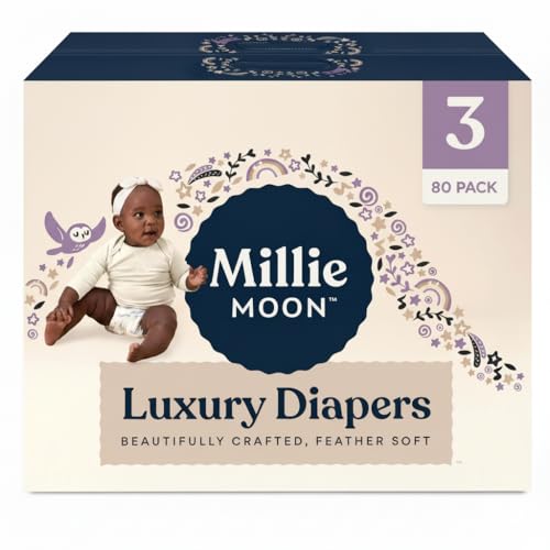 Image of Millie Moon Luxury Diapers, Size 3, 80 Count