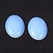 GEM-Inside White Opalite Gemstone Cabochon for Jewelry Crystal Flat Back Oval Semi Precious 5PCS 8x10mm CAB