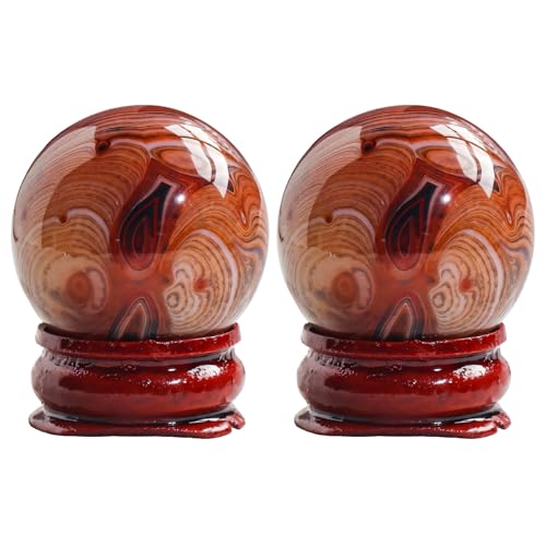 Boules Baoding anti-stress en agate polie pour la méditation quotidienne