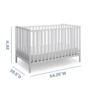 Delta Children Heartland 4-in-1 Convertible Crib - Greenguard Gold Certified, Bianca White — photo 5 of 6