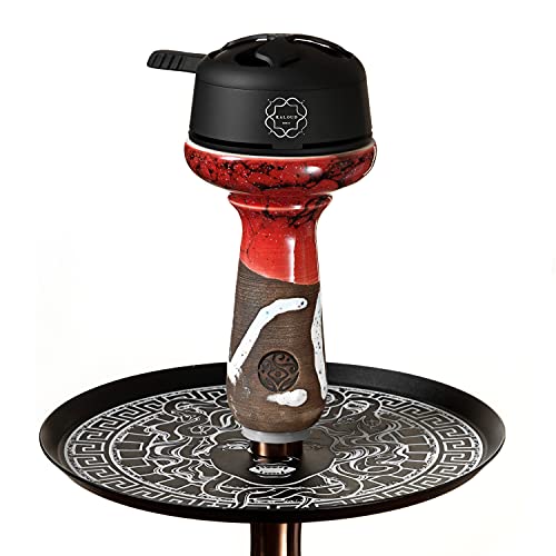 ORACLE HOOKAH® Phunnel Shisha Kopf - Tabakkopf Wasserpfeife Tonkopf - Bowl für HMD & Smokebox (Rot-Marmor) – Bild 5