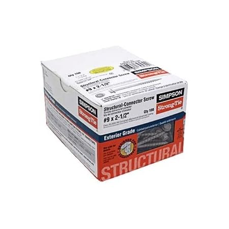 Simpson Strong-Tie DTT1Z-KT Deck Tension Tie Kit (ZMAX Coated) - 4 Connectors With Screws For Securing Deck Joists To House Ledger