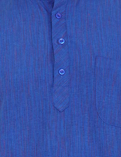 Image of LATEST CHIKAN Men's Cotton Regular Textured Short Kurta Half Sleeves - (SK-DJ)
