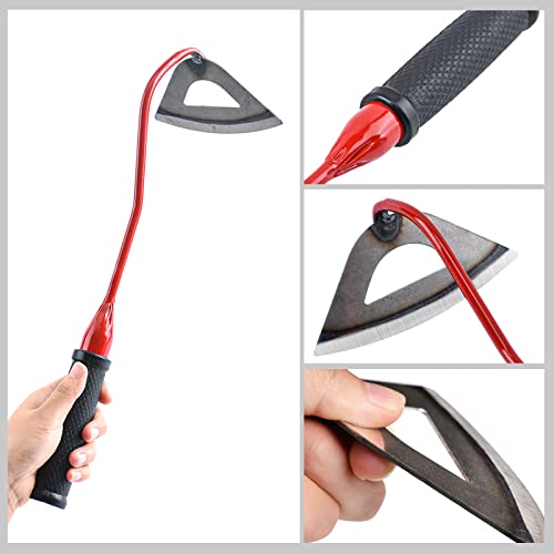 Disy-Hany All Steel Hardened Hollow Hoe,Garden Hoes Weeding Tool,Portable Hand Gardening Tools, Gardens Edger Weeder Puller,Durable Sharp,for Backyard Weeding - Image 4